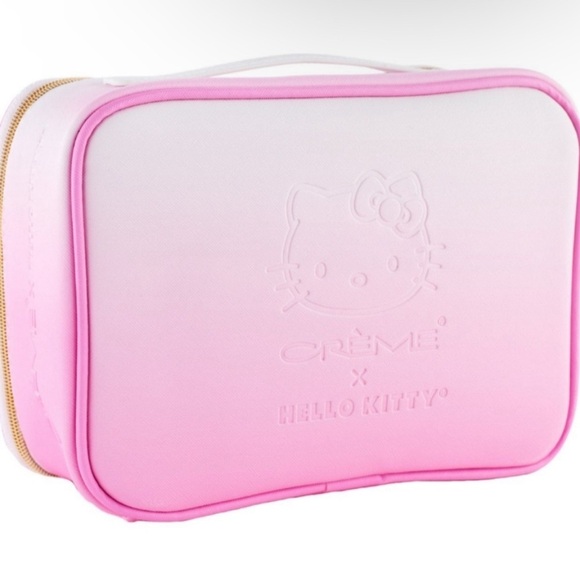 THE CREME SHOP x HELLO KITTY LARGE MAKEUP COSMETIC CASE  NWT - Picture 3 of 5